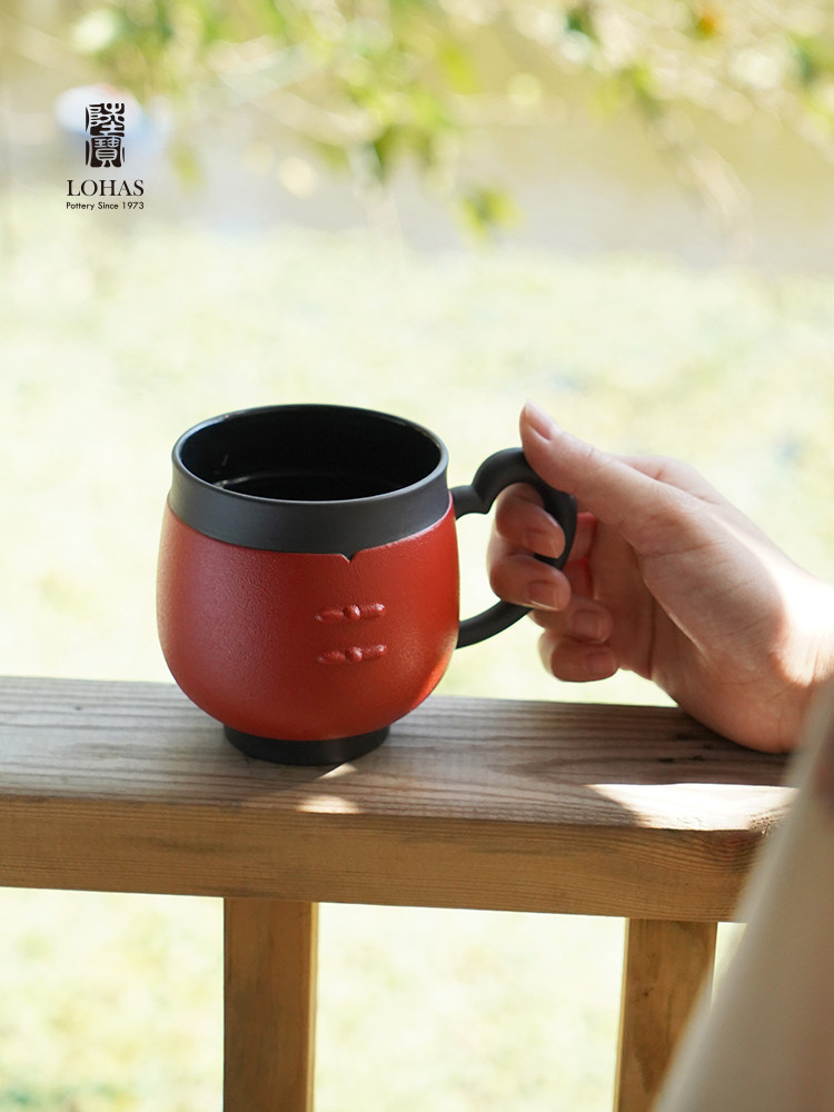 Lubao Ceramic Tea Brewing Cup, office tea and water drinking cup, new product cup for the Year of the Rabbit, gift box set, Fuzhao Wanjia Lid Cup Specification image