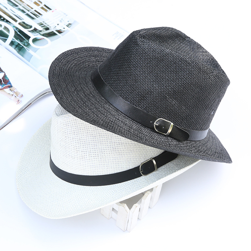 Men's western cowboy hats, women's trendy beach hats, sun-protective wide-brimmed hats, summer gift hats, and sunshade straw hats wholesale