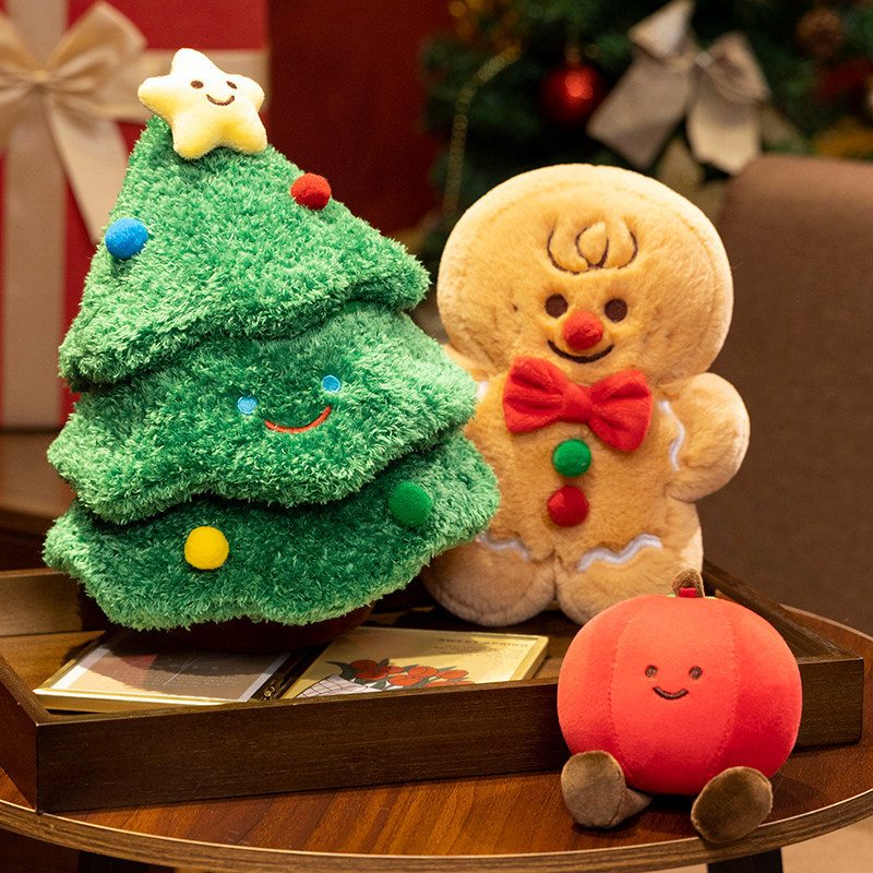 跨境卡通圣诞老人雪人麋鹿毛绒玩具公仔圣诞节装饰品礼品批发细节图