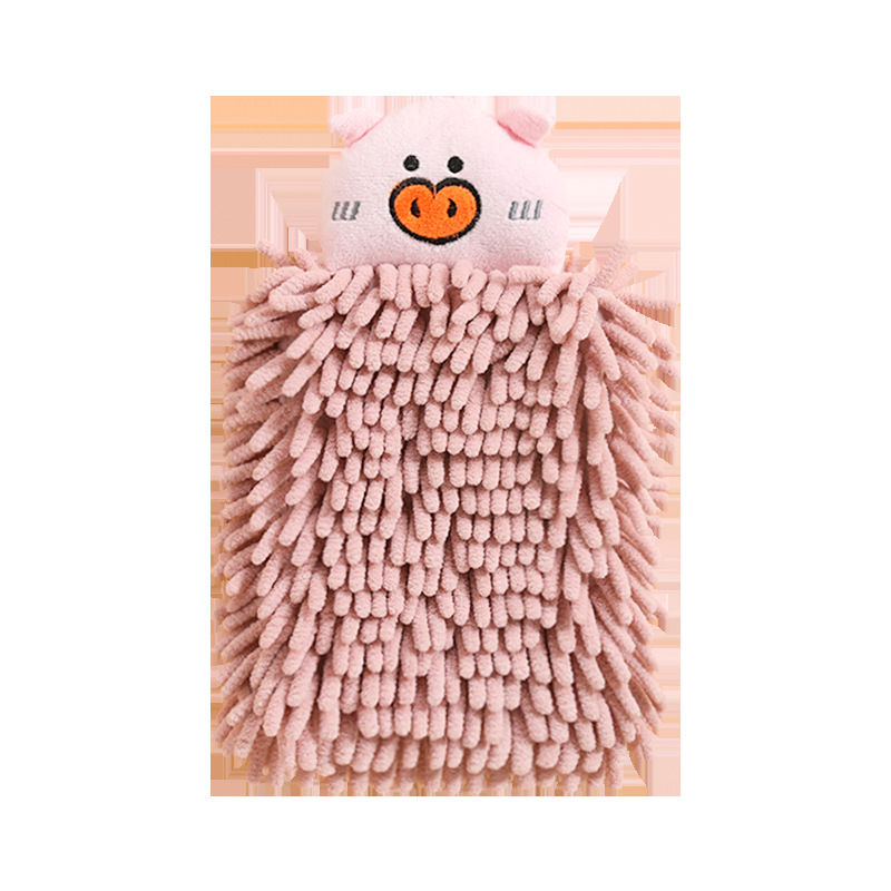 挂式动物擦手巾吸水速干加厚双层可挂擦手布可爱伴手礼毛巾细节图