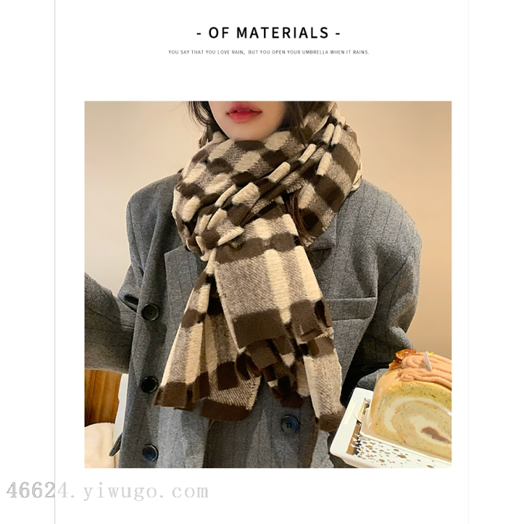 Wholesale of cross-border scarves in stock, e-commerce live streaming supply chain, new classic perforated scarves Specification image