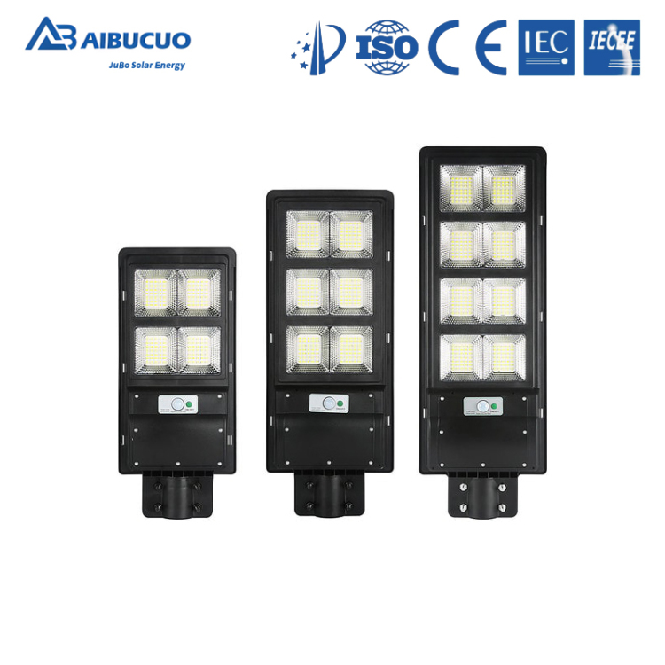 AIBUCUO Diamond Model Solar street Lamp, human body sensing solar lamp, outdoor lighting LED street lamp details Picture