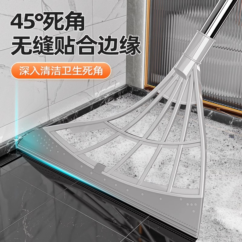 Black technology vacuum cleaner, magic broom, household silicone mop, bathroom non-stick hair broom, broomstick, Korean