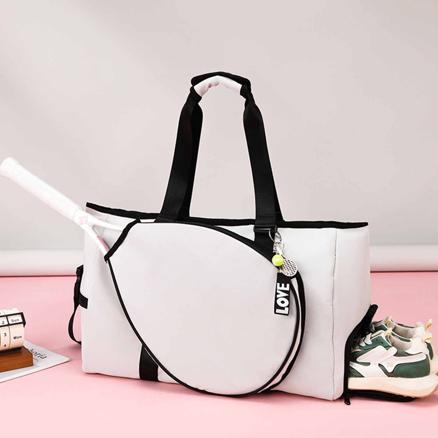 新款网球包大容量女球拍专用包匹克球包防水户外运动健身包运动包羽毛球包球拍包运功包户外包男女户外运动包健身包