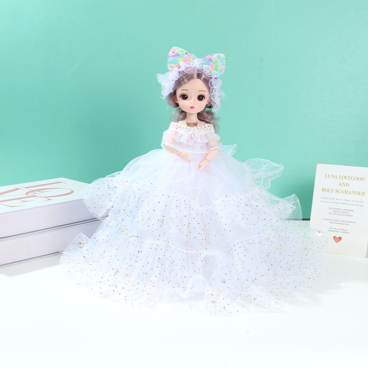 Internet-famous toy, gauze bow dress, princess doll, children's little girl doll, birthday gift toy Specification image
