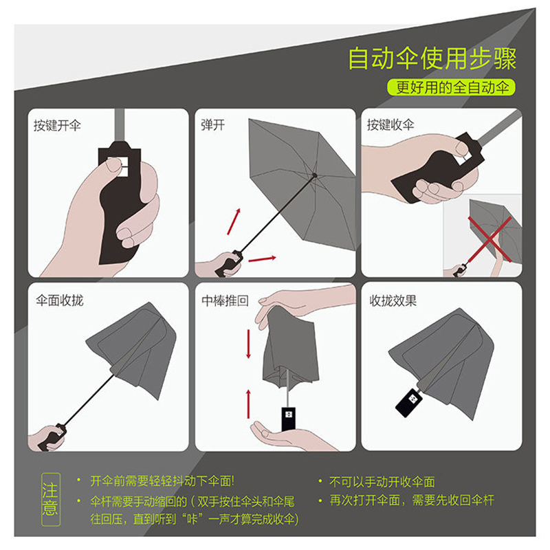 晴雨伞实物图