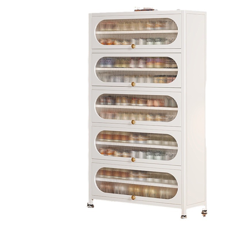 Steel shoe storage cabinets, household shoe cabinets, storage cabinets, large-capacity entrance foyer cabinets, multi-layer drawer cabinets details Picture
