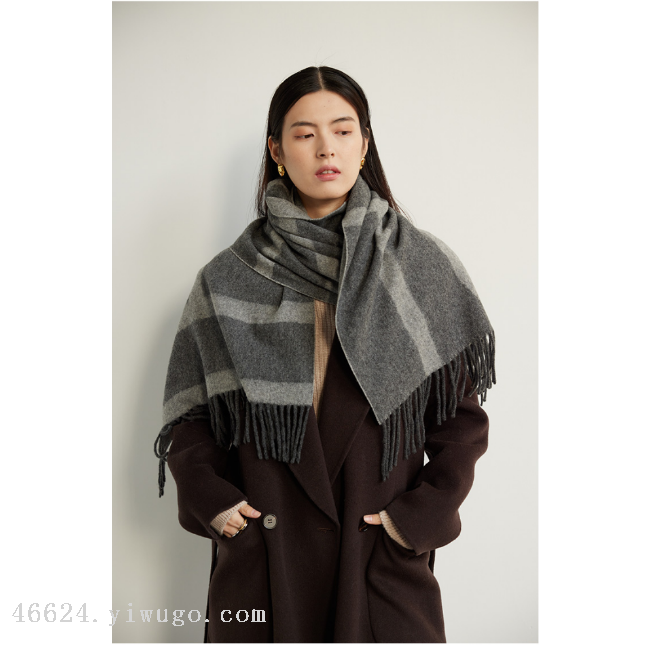 Cross-border scarf wholesale e-commerce live-streaming supply chain supply of new double-sided cashmere scarves
