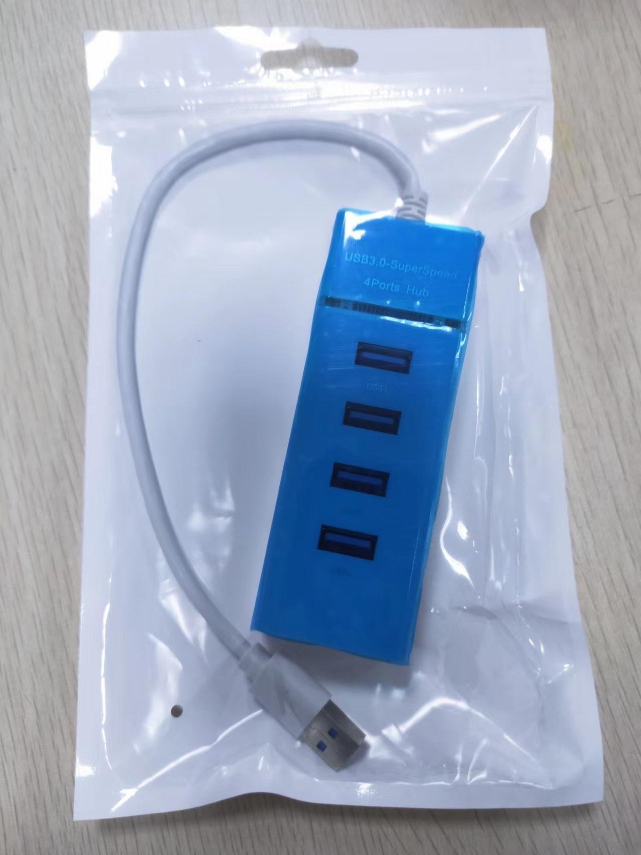 Usbhub 3.0 four-port high-speed hub, usb extender, computer usb splitter, high-speed transmission Item Picture