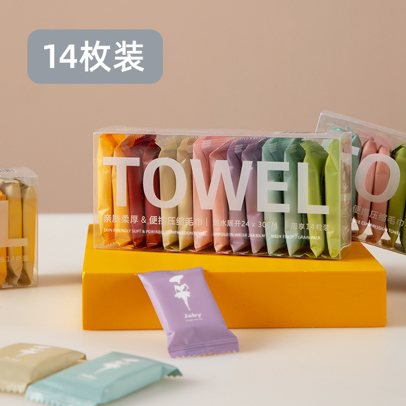 压缩毛巾实物图