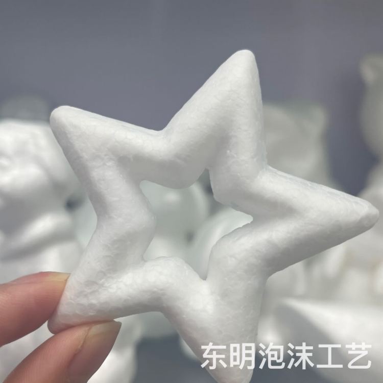 Foam hollow five-pointed star Polystyrene five-star Christmas holiday decoration Specification image