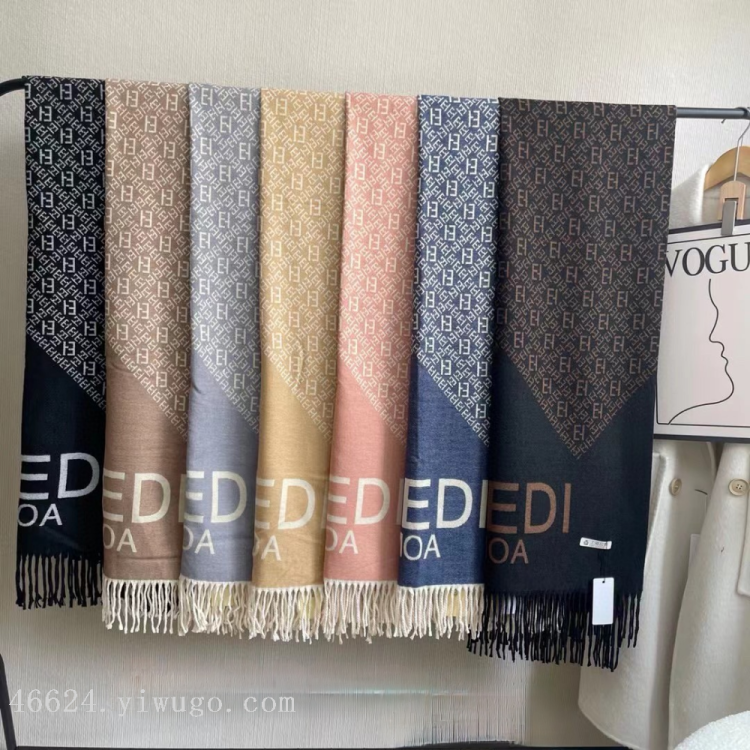 New in-stock cross-border scarves wholesale e-commerce live streaming supply chain core-spun yarn jacquard flying bird