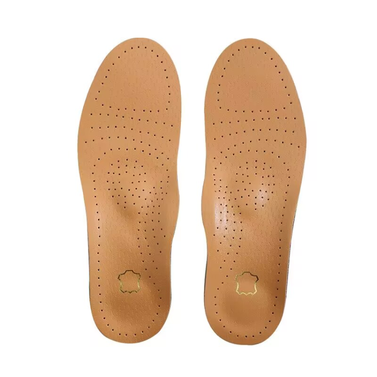 Correction flat foot insoles for men and women, high arch support, PU leather flat sole collapse, breathable and sweat-absorbing insoles Specification drawing