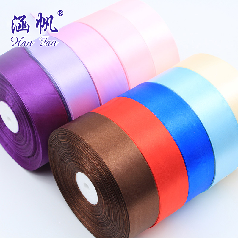 In stock: 4cm ribbons, 100 yards per roll, baking packaging ribbons, wedding decoration ribbons, DIY webbing