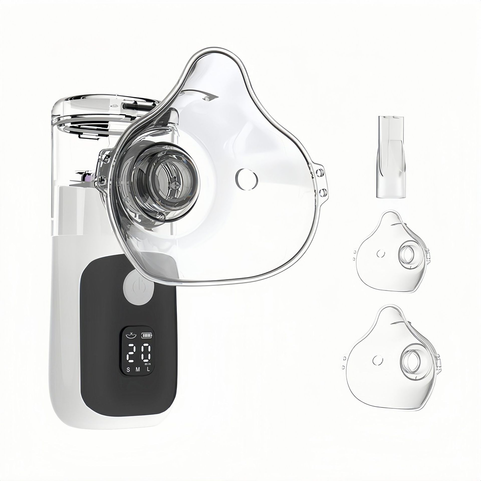 Portable handheld nebulizer for foreign trade, digital display nebulizer, home nebulizer for adults, children and infants Item Picture