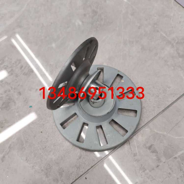 Semi-automatic washing machine pulley, universal double-drum washing machine fan impeller motor cooling wheel, iron fan impeller Item Picture