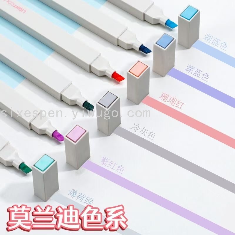 Macaron color highlighter set, eye-protecting color highlighter, specially designed for planners Specification image