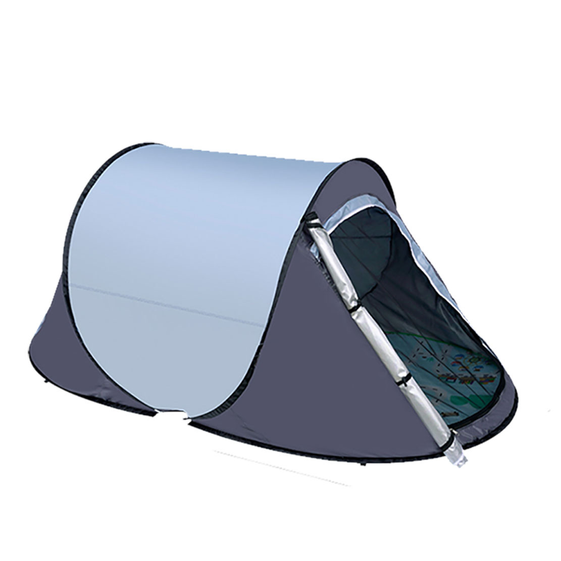 Outdoor tent, fully automatic camping, windproof and sun-proof coating thickened, camping hand-thrown tent, quick-opening indoor boat-shaped tent Application Scenario