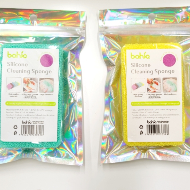 Silicone Cleaning Spongr bouncy, powerful cleaning silicone sponge... bahia Item Picture