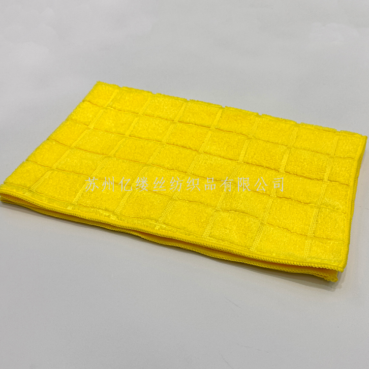 Superfine fiber warp knitted checkered cloth, large checkered cloth, cleaning cloth that does not shed fibers, thickened absorbent waffle checkered kitchen cloth details Picture