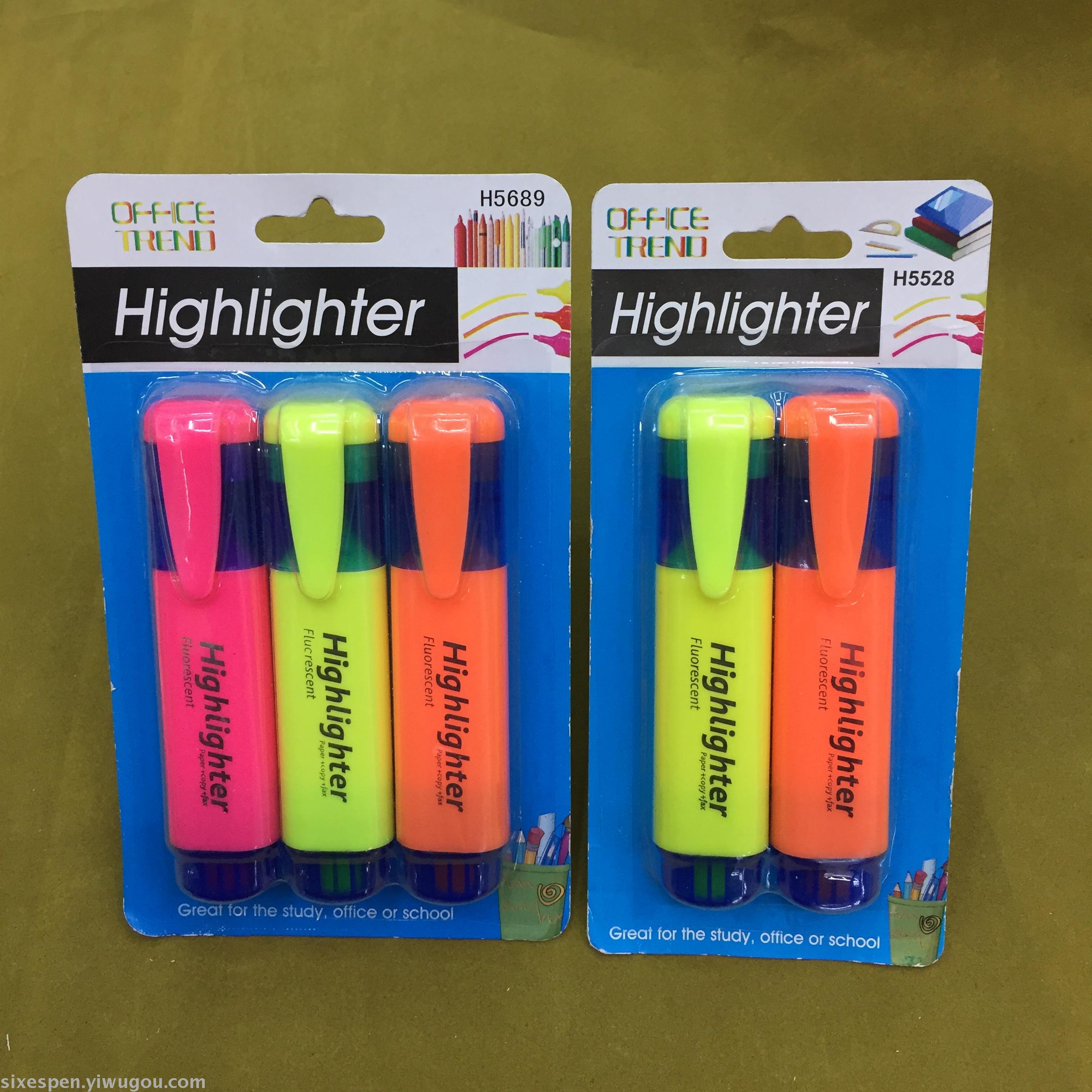 WH5788 highlighters are selling well in supermarkets in Europe and America