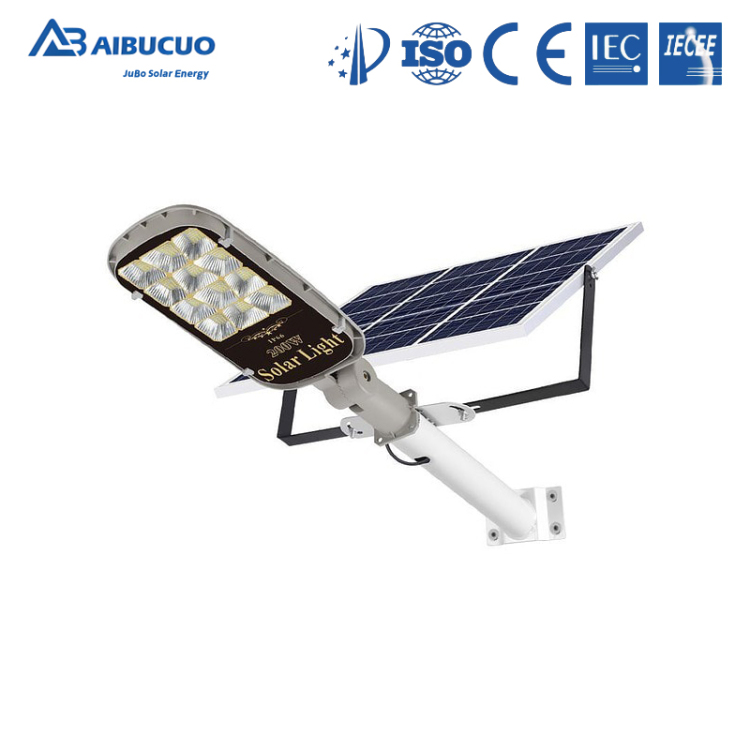 AIBUCUO Jubo Solar street lamp Engineering Lighting Garden lamp LED high-power solar waterproof street lamp Item Picture