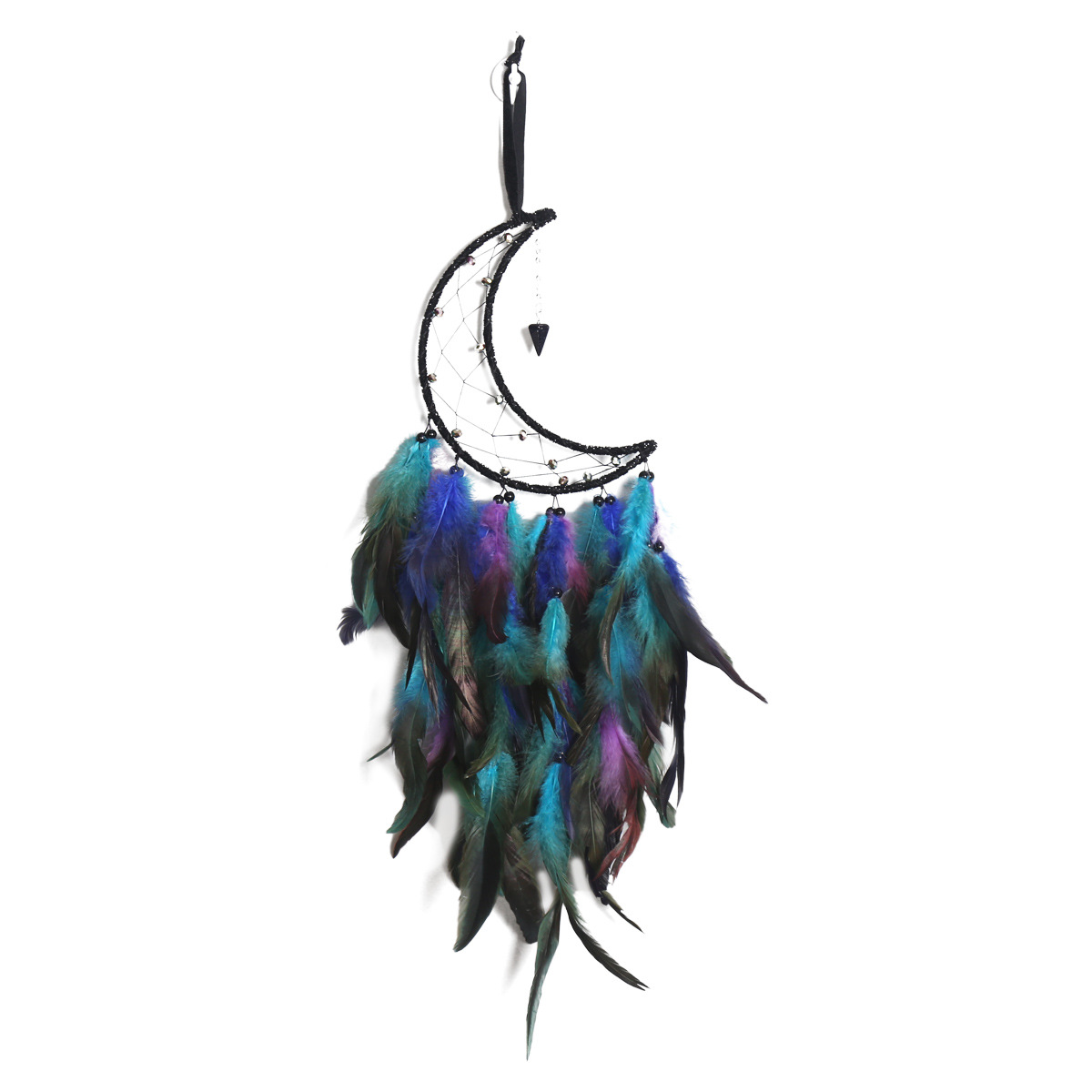 Factory direct sales of starry sky crescent pendants, home dreamcatcher, wall decorations, wall hangings, wall decorations, room wall decorations, dreamcatcher Application Scenario