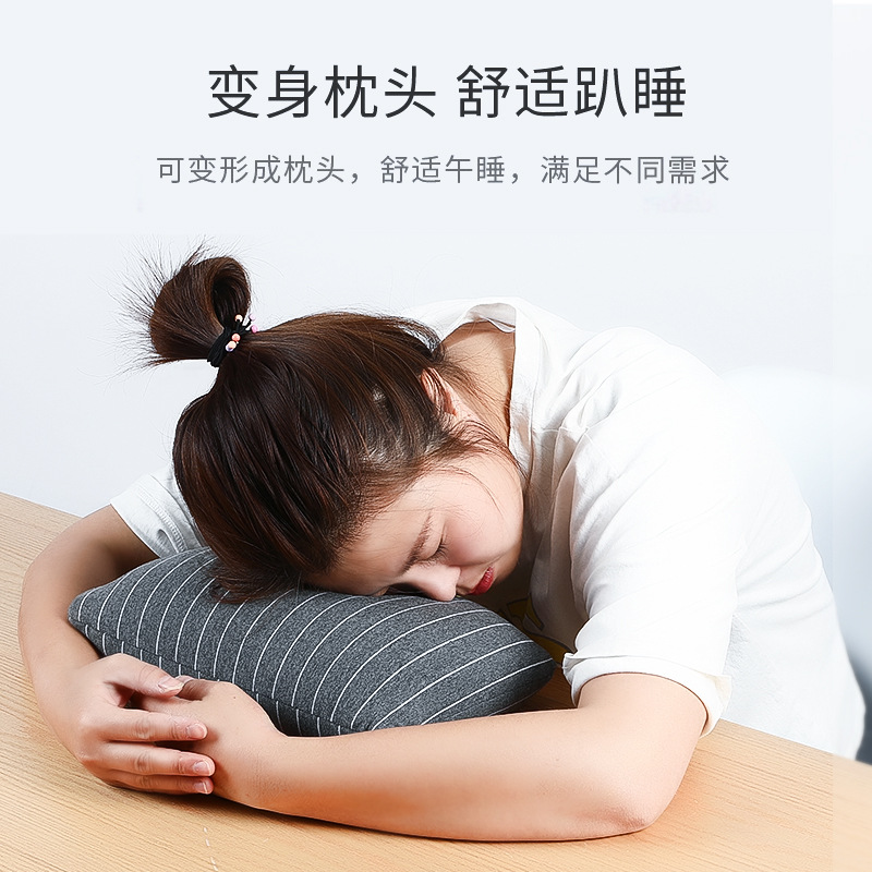 u型枕/充气u型枕/U型枕/充气颈枕/u型枕记忆棉白底实物图
