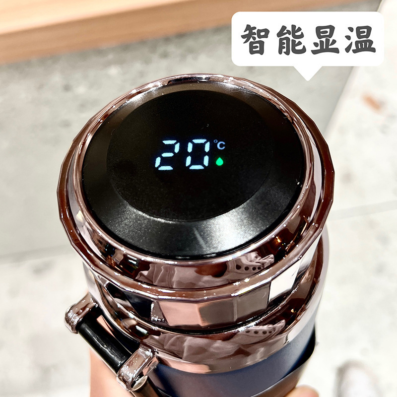 高档保温杯男女士茶隔大容量不锈钢办公室高级商务水杯批发产品图