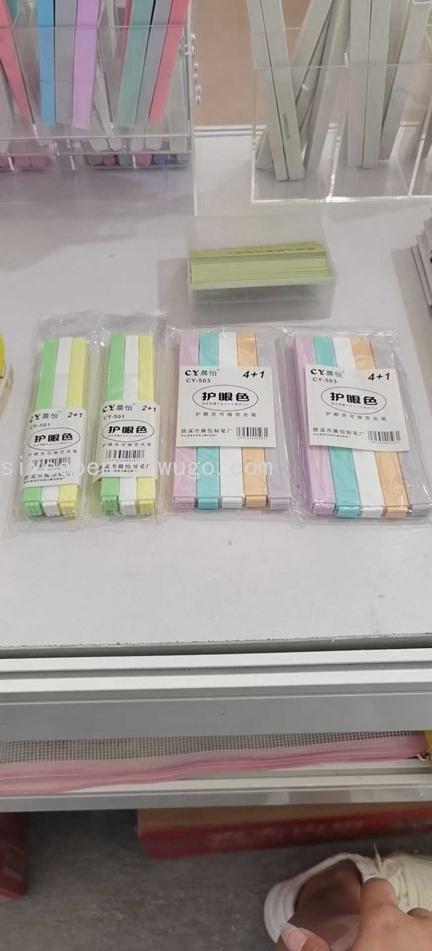 Macaron color highlighter set, eye-protecting color highlighter, specially designed for planners details Picture