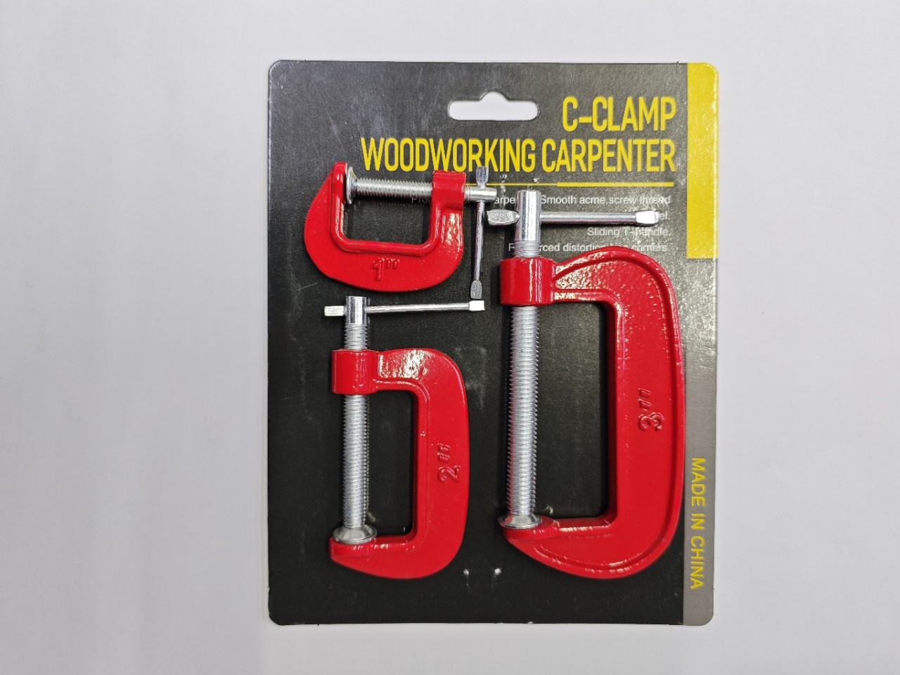 厂家批发新款木工夹 五金工具美式木工夹 C型F型快速固定夹具3pc