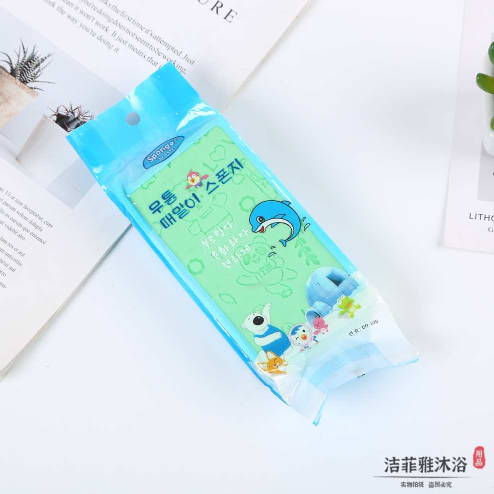 儿童搓澡海绵沐浴洗澡浴擦 宝宝婴儿洗澡搓澡搓泥方块棉 厂家直销