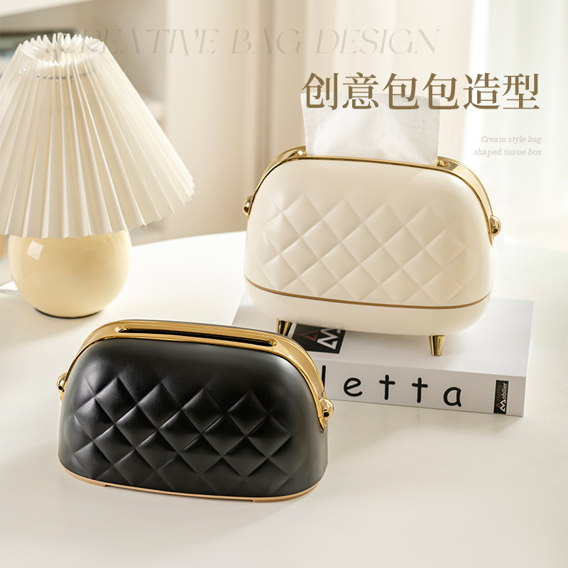 Tissue box, creative bag, storage box, bedside table, bedroom, living room, household coffee table, dining table, portable tissue box