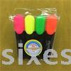 4 PVC bag highlighters, supermarket stationery set 5799 details Picture