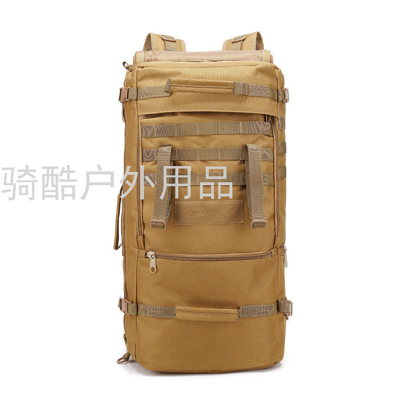 登山户外多功能包批发动运背包野营迷彩双圆桶包军迷战术背产品图