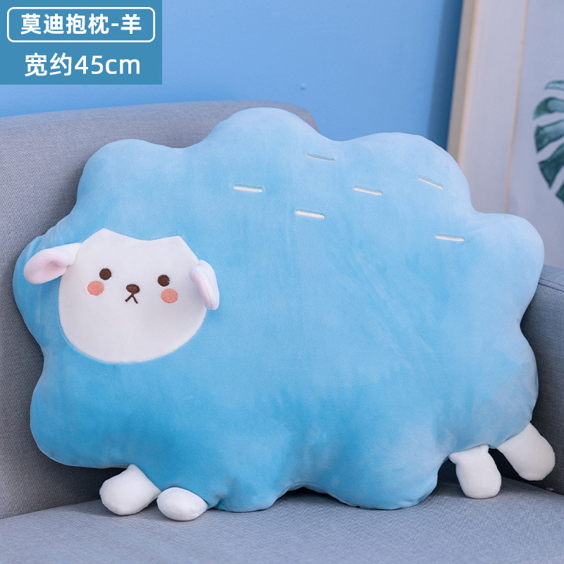 Cartoon and cute Modi animal hedgehog pillow, pig, sheep and chicken soft cushion, children's sleeping doll birthday gift Specification image