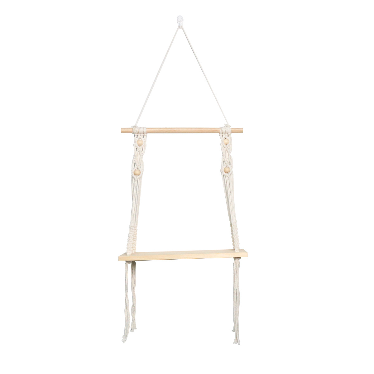 Nordic-style hand-woven storage racks for the living room and bedroom of homestays, cross-border best-selling wall-mounted storage Application Scenario