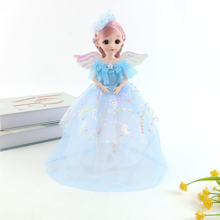 30 cm wedding dress, lighting, music, long dress, princess dress-up game, girl toys, Barbie doll, birthday gifts, children's toys wholesale, pendants, ornaments details Picture