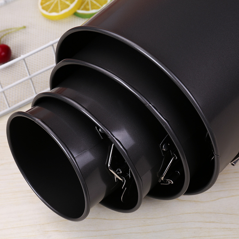 Raised and thickened round buttoned live base mold, non-stick buttoned cake mold, household carbon steel baking tray, baking tool details Picture