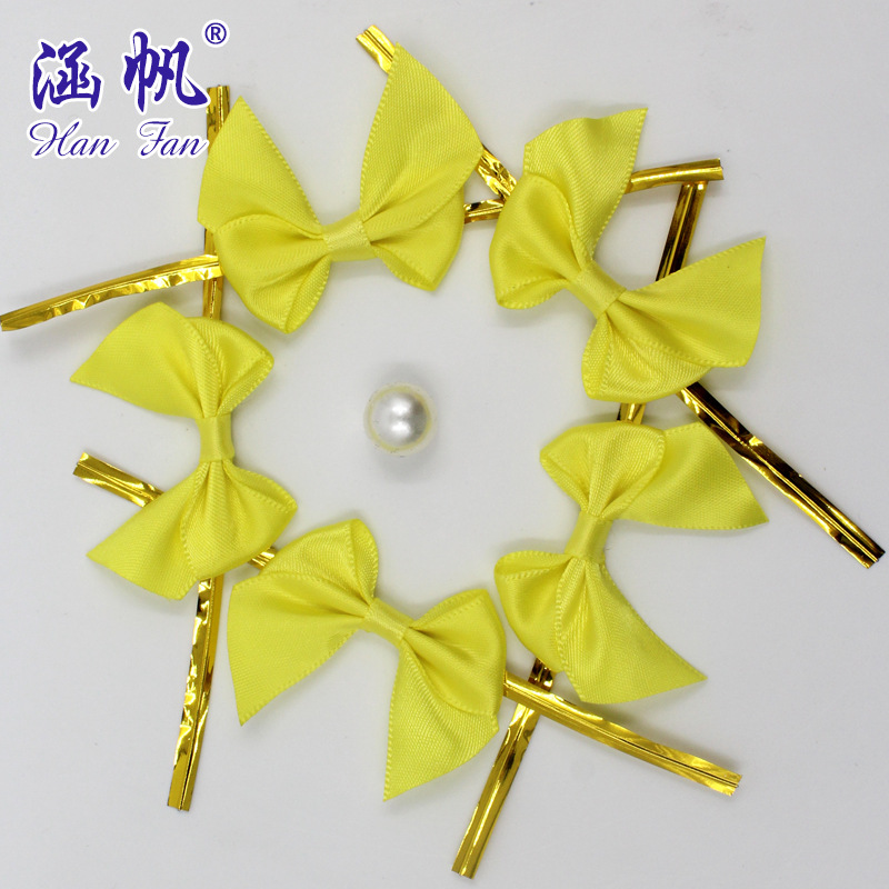 Customized hand-tied bows in multiple colors and sizes, suitable for wedding cake decoration and binding strap manufacturers details Picture