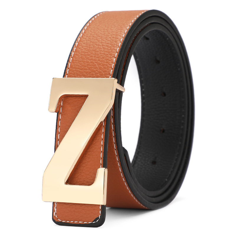The letter Z decorated smooth buckle belt is a simple and versatile denim belt for women, suitable for both men and women, and is a Korean-style casual belt Application Scenario