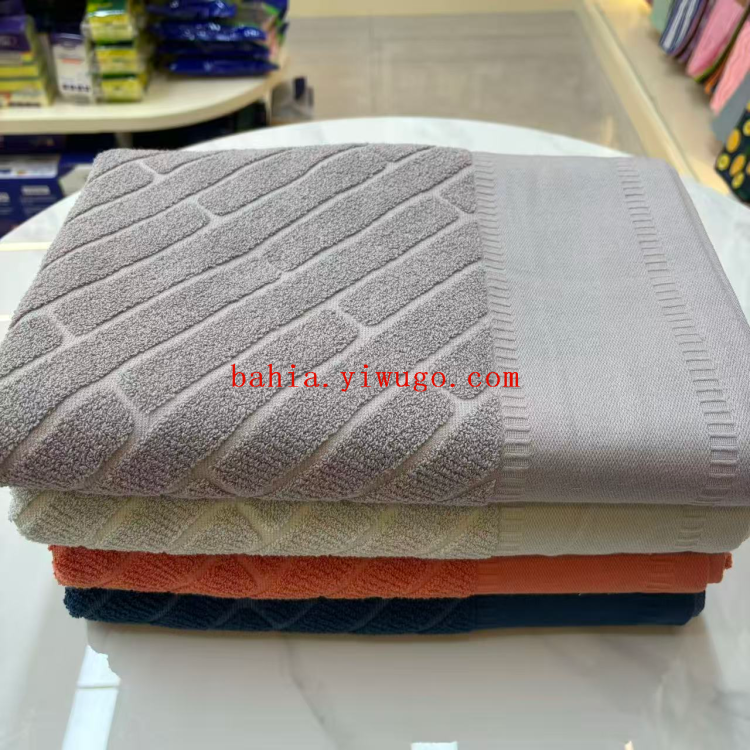 bahia Great Wall Wall Pattern pure cotton Bath Towel 70*140cm Home wrap bath towel Hotel Bath towel Bath towel details Picture