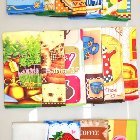 Superfine fiber printed tea towel