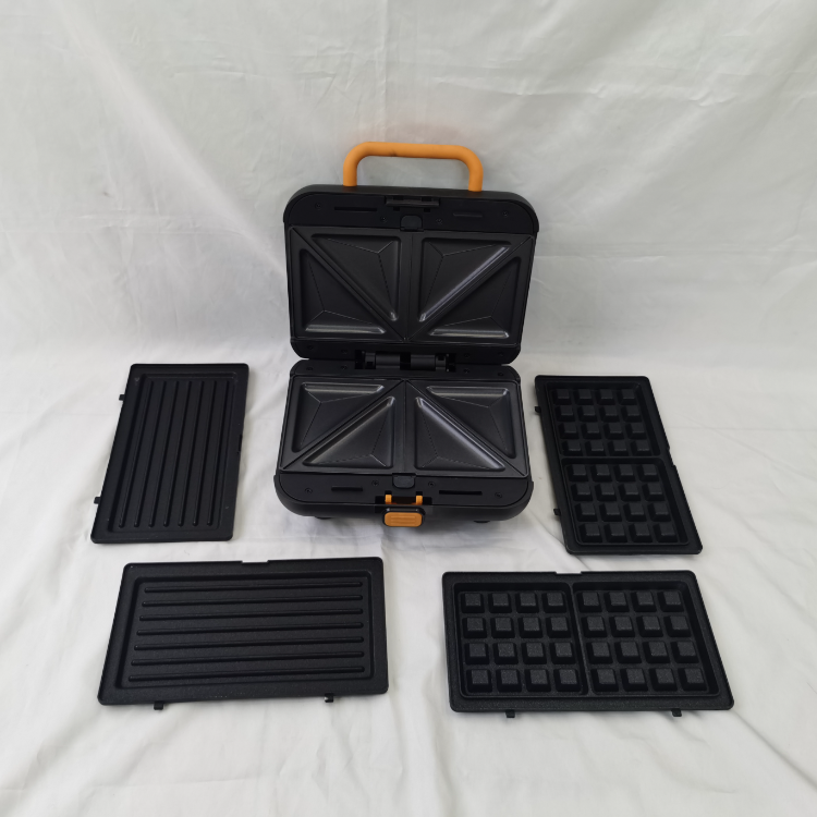 爆款双面加热三明治机煎烤器可拆卸盘早餐机华夫饼机三文治帕尼机