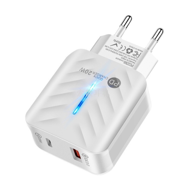 QC3.0 fast charging head A+C20W charger Fast charger PD 20-level fast charging head