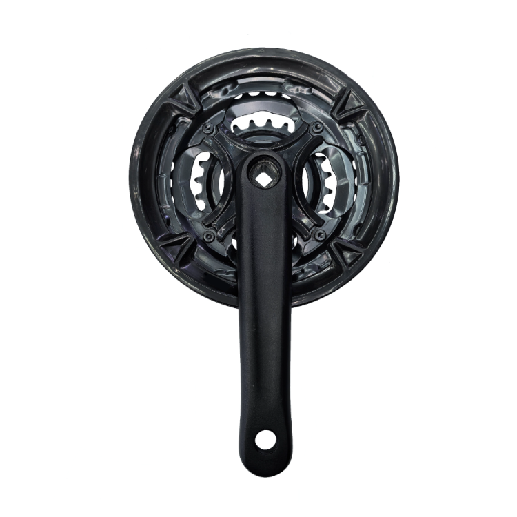 18264 small three-piece chainring mountain bicycle chainring chainring sprocket 170 crank plastic cover protects the chainring Specification image