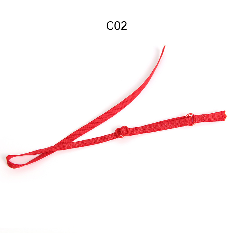 High-quality ready-made colored shoulder strap underwear, clothing accessories, adjustable elastic bands, baby clothes, beautiful back bras in stock Specification image