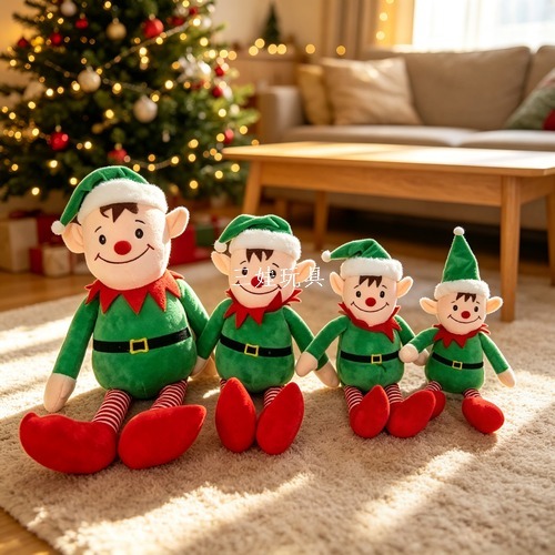 New Christmas series: Little snowman plush toys, reindeer cartoon dolls, Christmas tree creative decorative items Item Picture