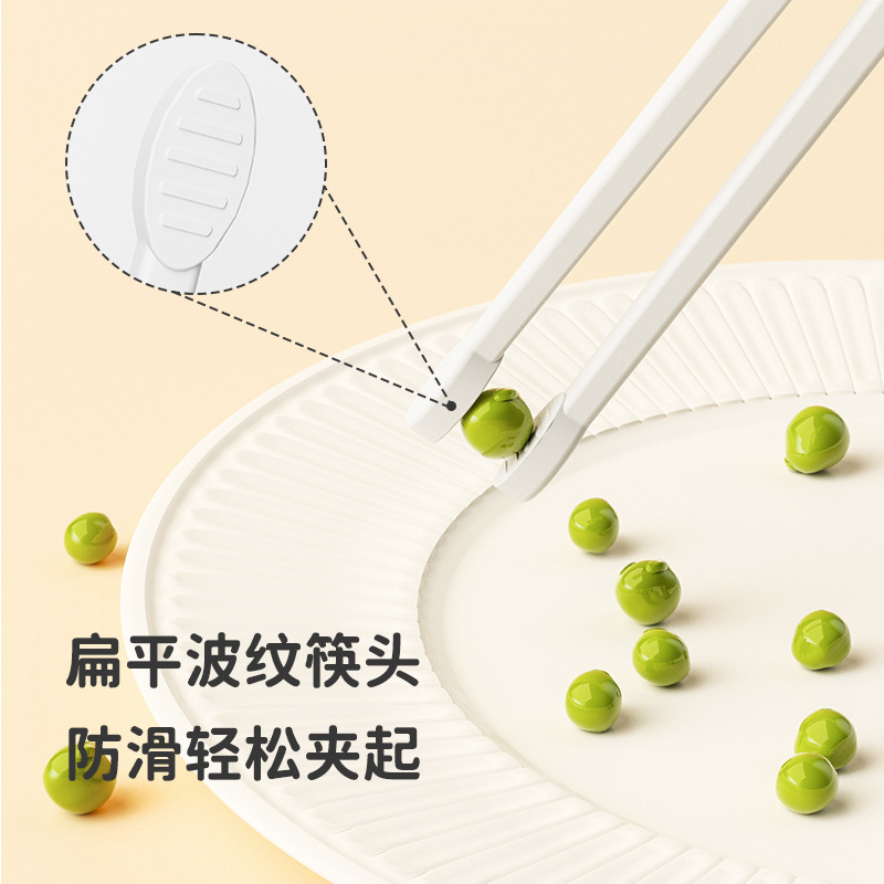 儿童训练筷宝宝1-2岁练习矫正卡通学习筷食品级立体筷子餐具喂养产品图