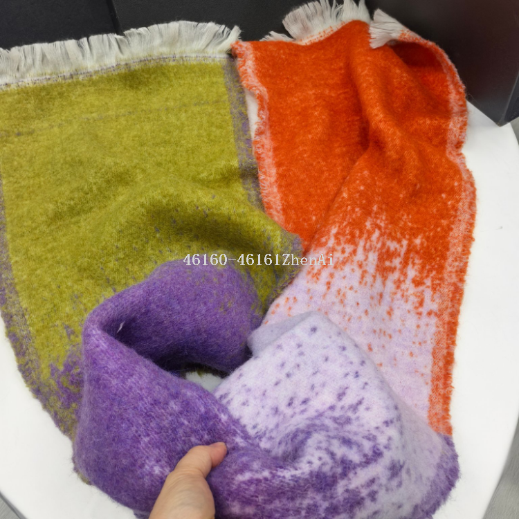 New cross-border wholesale scarf e-commerce live-streaming supplier supplies wool magic ring gradient meteor shower Specification image